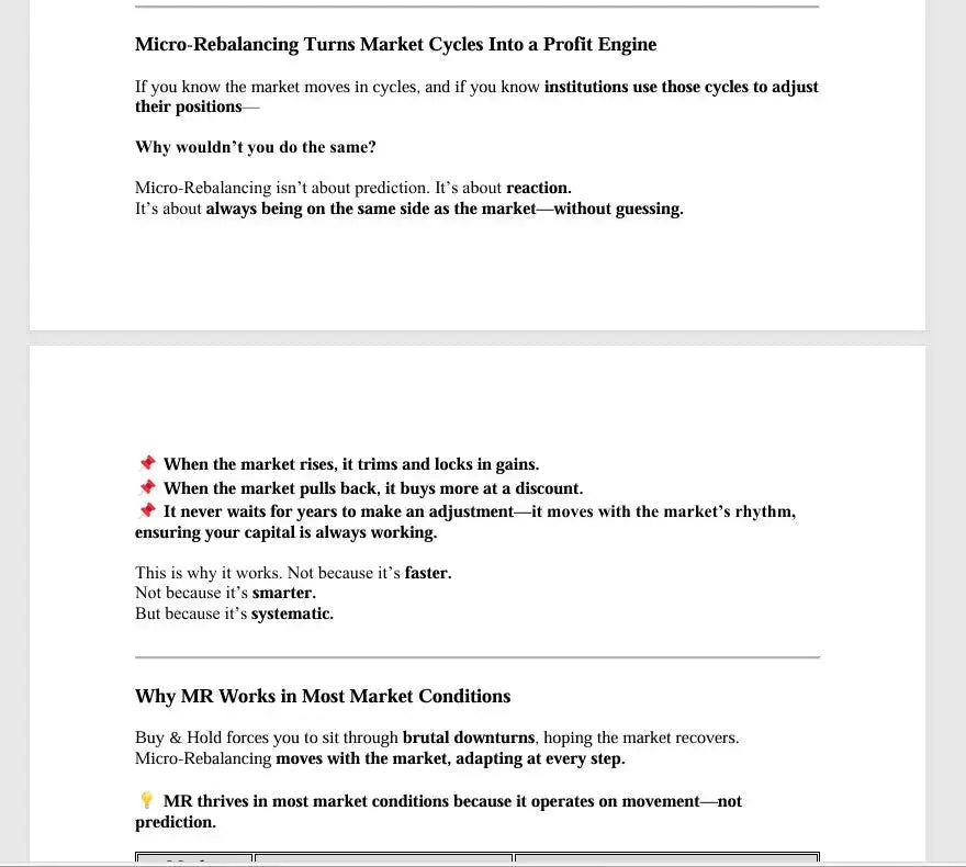 Standard Edition - The Art of the Micro-Rebalance: The New Financial Frontier Index Rebalancing
