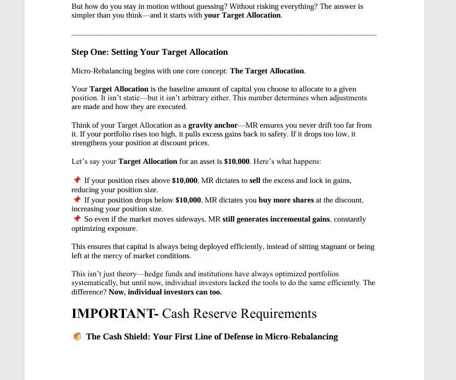 Standard Edition - The Art of the Micro-Rebalance: The New Financial Frontier Index Rebalancing