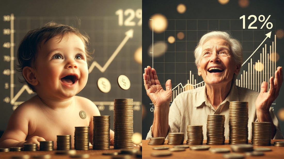 Trump accounts compound interest growth chart birth to age 65